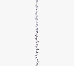 Faux Snowed Pinecone Garland