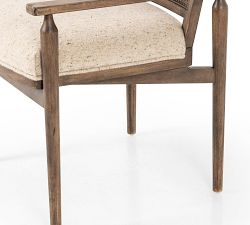 Giselle Upholstered Cane Dining Armchair