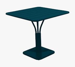 Fermob Metal Square Luxembourg Pedestal Outdoor Dining Table (36&quot;)