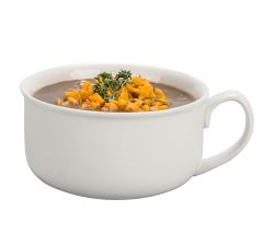 BIA White Porcelain Soup Bowls - Set of 4
