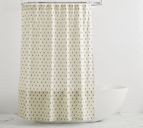 Pine Tree Organic Shower Curtain