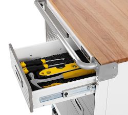4-Drawer Rolling Stainless Steel Cabinet