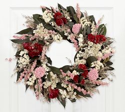 Dried Pink Garden Wreath