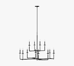 Hamrick Iron Two Tier Chandelier (44&quot;)