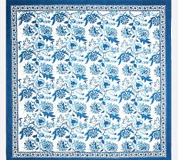 Open Box: Monterey Bay Block Print Cotton Tablecloth