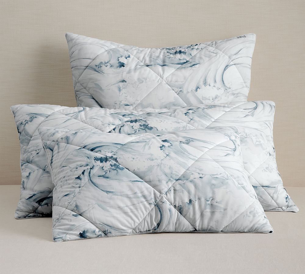 Open Box: Stinson Wave Organic Percale Comforter Sham
