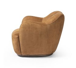 Ozark Leather Swivel Chair