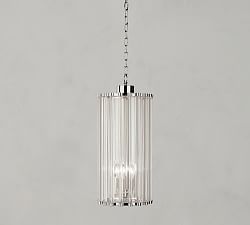Perla Dia Glass Pendant (8&quot;-10&quot;)