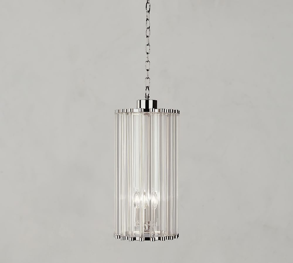 Perla Dia Glass Pendant (8&quot;-10&quot;)