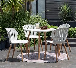 Sinclair 5-Piece Teak Rectangular Dining Table Set