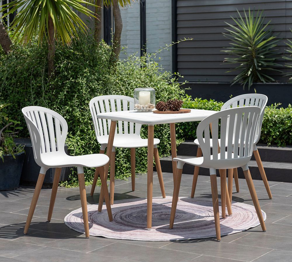 Sinclair 5-Piece Teak Rectangular Dining Table Set