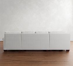 York Roll Arm 4-Piece Chaise Sectional (116&quot;)