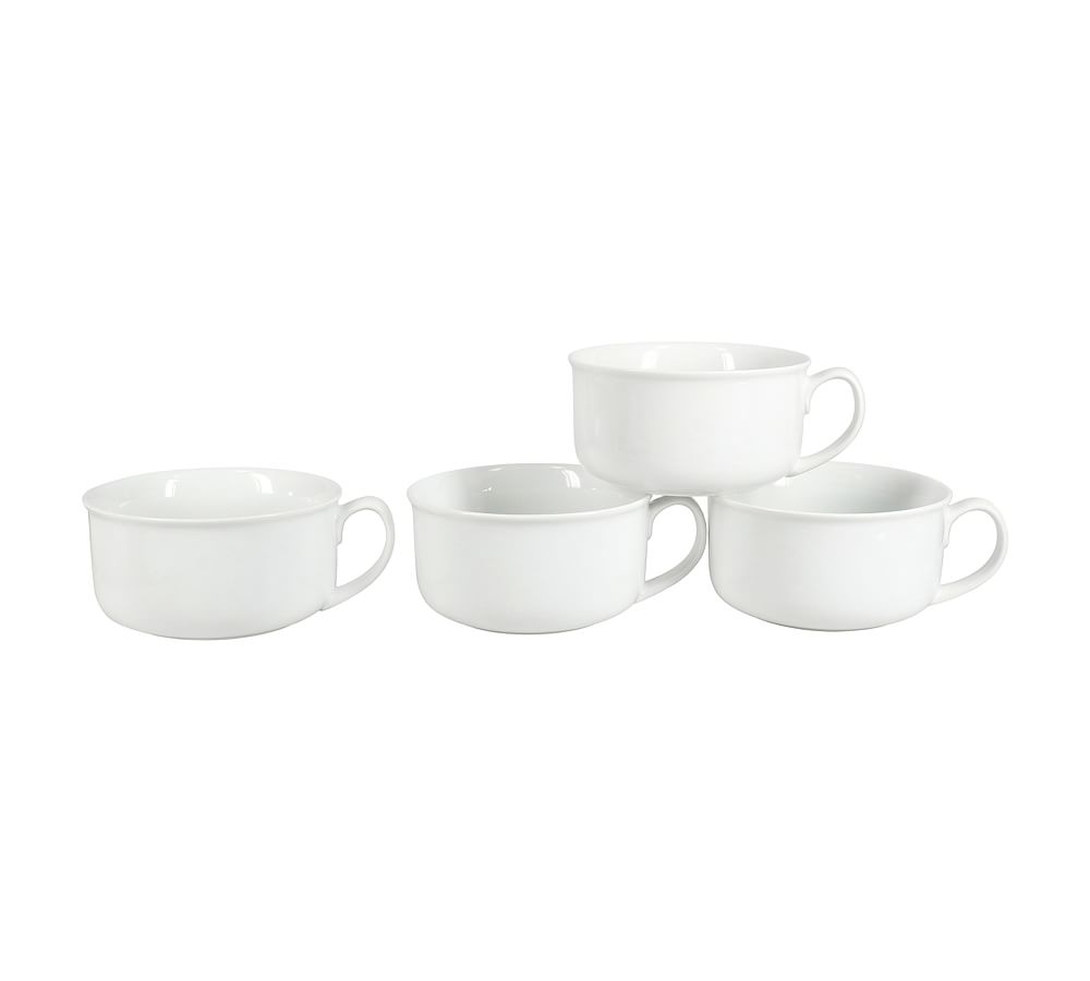 BIA White Porcelain Soup Bowl, 20 Oz, Set of 4