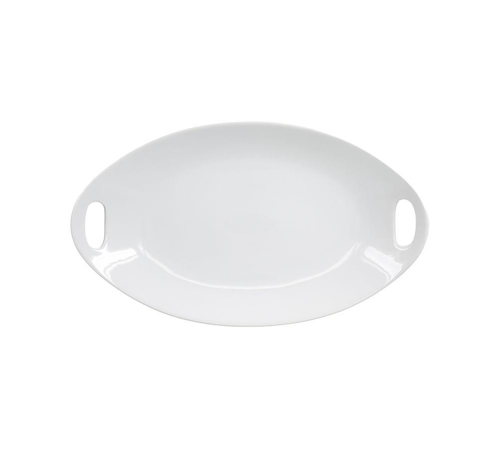 BIA White Porcelain Oval Platter, 9", Set of 2