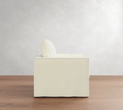 Westwood Square Arm Flange Edge Slipcovered Chair