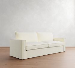 Westwood Square Arm Flange Edge Slipcovered Sofa (78&quot;-102&quot;)