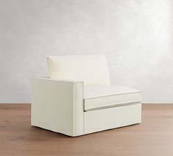Build Your Own Westwood Square Arm Flange Edge Slipcovered Sectional