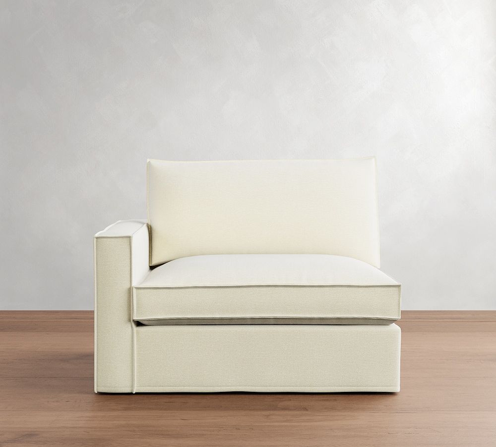 Build Your Own Westwood Square Arm Flange Edge Slipcovered Sectional