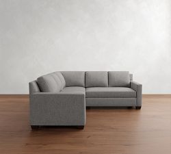 York Square Arm 3-Piece L-Shaped Sectional (93&quot;)
