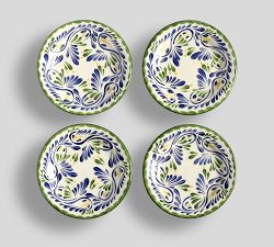 Puebla Multi Porcelain Appetizer Plates - Set of 4