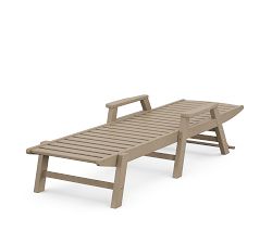 Polywood Outdoor Chaise with Arms