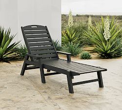 Polywood Outdoor Chaise with Arms