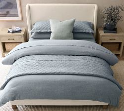 Belgian Flax Linen Diamond Quilt