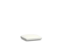 Capri Outdoor Lounge Chair Cushion Cover, High Performance Recycled Canvas, Frost