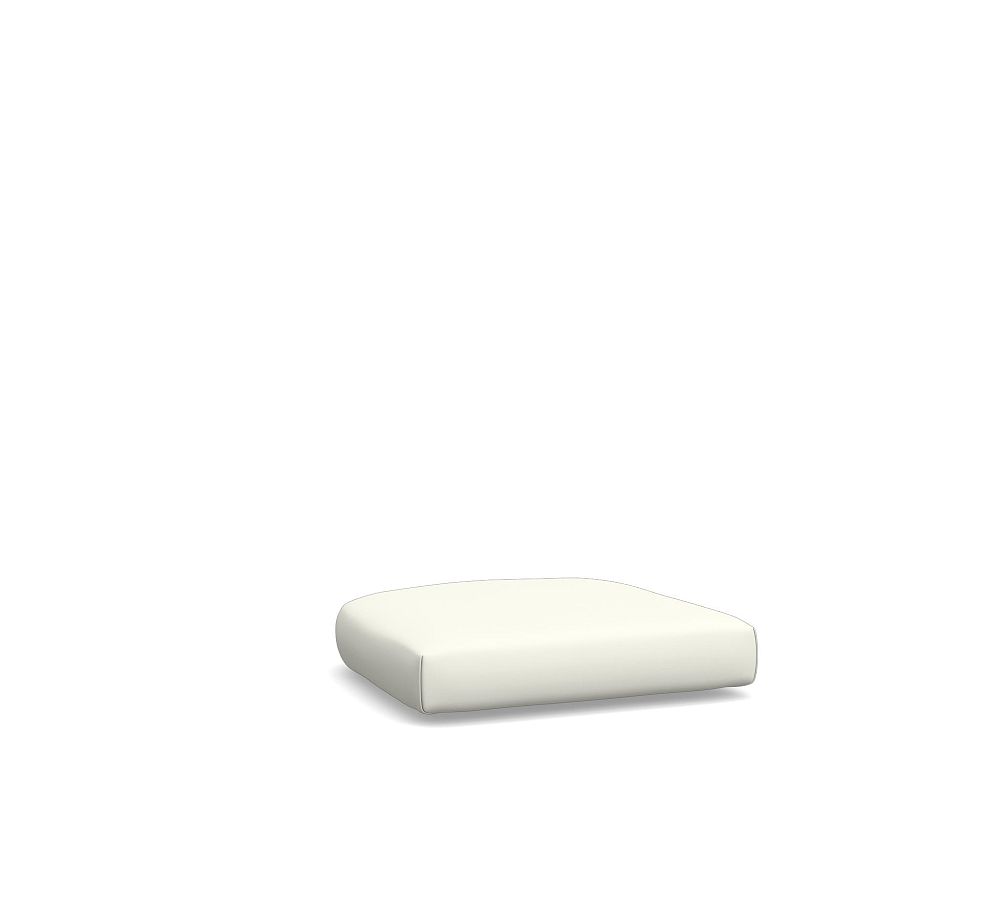 Woodside Outdoor Dining Armchair Cushion; High Performance Canvas, White
