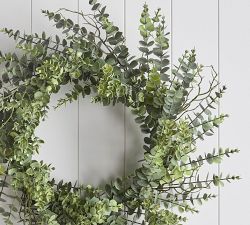 Faux Outdoor Safe Eucalyptus Wreath