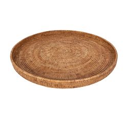 Tava Handwoven Rattan Oversized Round Tray