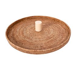 Tava Handwoven Rattan Oversized Round Tray