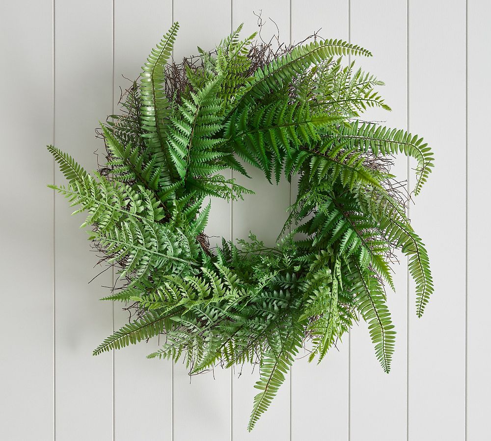 Faux Fern Grove Wreaths