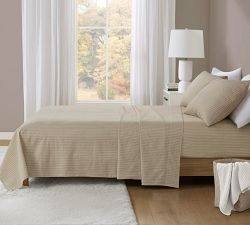 Mel Cotton Flannel Striped Sheet Set