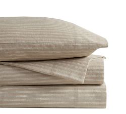 Mel Cotton Flannel Striped Sheet Set