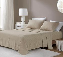 Mel Cotton Flannel Striped Sheet Set