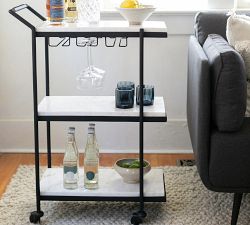 Laval Marble Bar Cart (24&quot;)