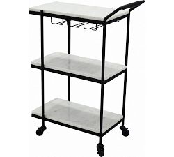 Laval Marble Bar Cart (24&quot;)