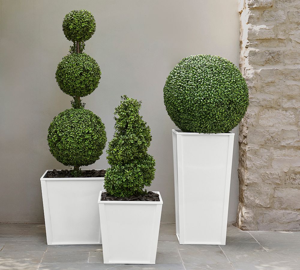 Faux Boxwood Spheres