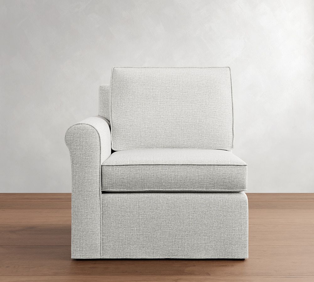 Build Your Own Cameron Roll Arm Slipcovered Sectional