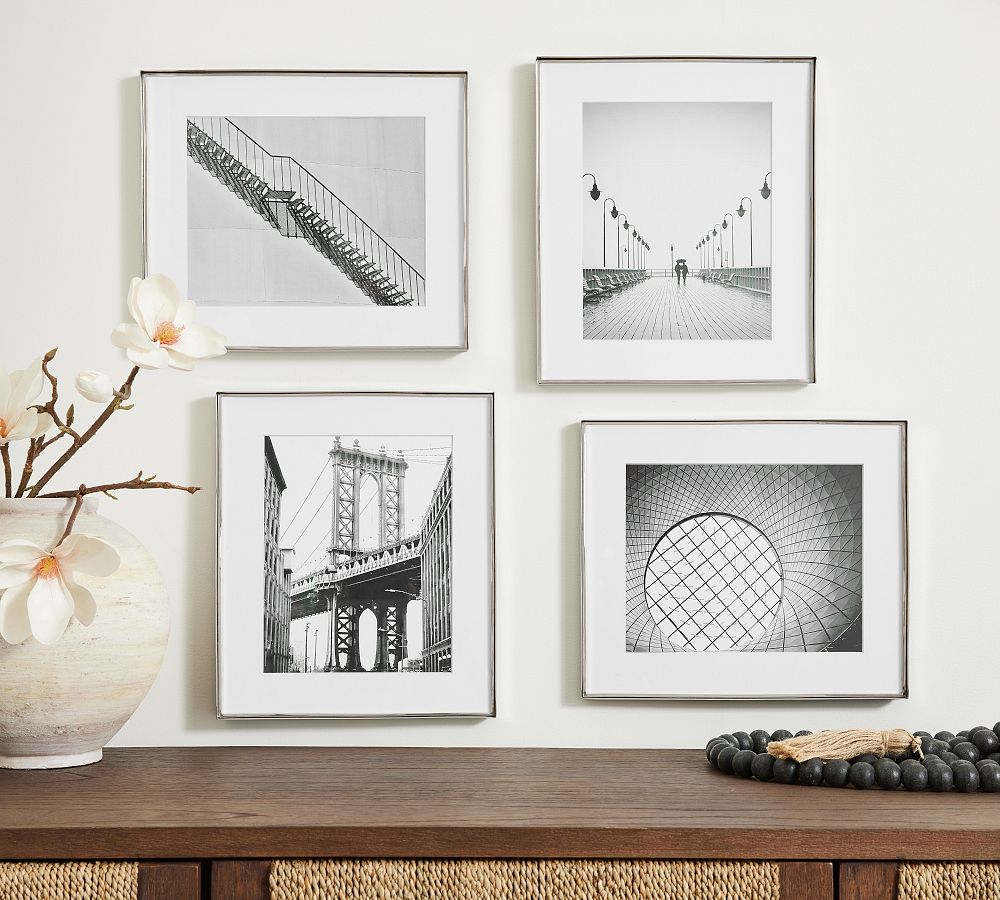Crate & Barrel - Stowe Modern Metal Frames - 11x13 (Set of 4, 11"x13")