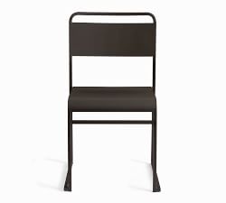 Fallon Outdoor Metal Stackable Chair, Set of 2