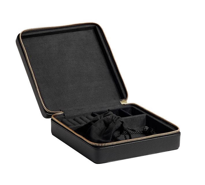 ギフトにも☆Pottery Barn☆レザー ジュエリー トラベルボックス Quinn Jewelry Travel Case | Pottery Barn