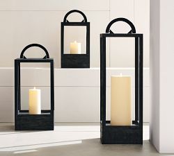 Decker Acacia Wood Outdoor Lantern