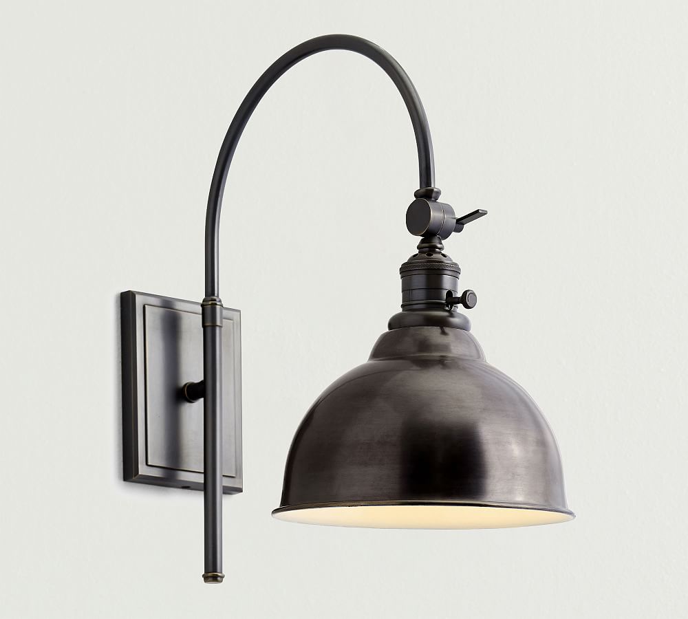 Metal Bell Arc Sconce (18'')