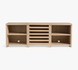 Modern Farmhouse Shelf with Wine Storage (102&quot;)
