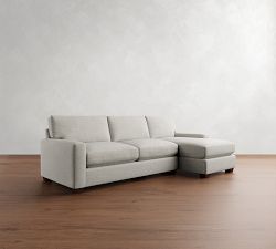 PB Comfort Modern Square Arm Chaise Sleeper Sectional (108&quot;)