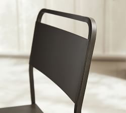 Fallon Outdoor Metal Stackable Chair, Set of 2