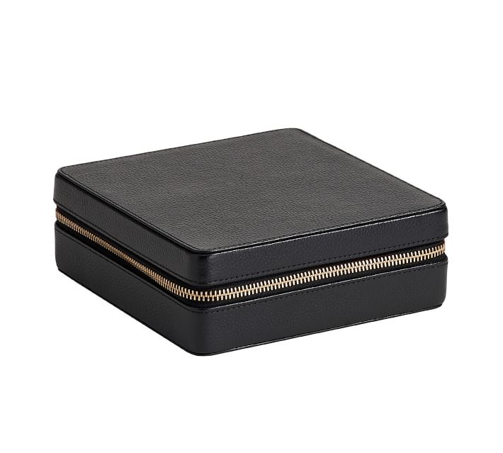 ギフトにも☆Pottery Barn☆レザー ジュエリー トラベルボックス Quinn Jewelry Travel Case | Pottery Barn