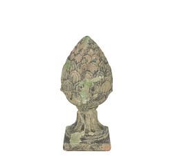 Mossy Pinecone Finial Garden Object
